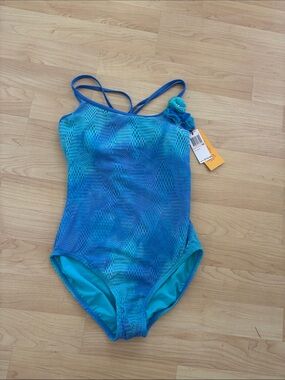 Ruby Rd. Women’s  Blue & Teal One-Piece Swimsuit